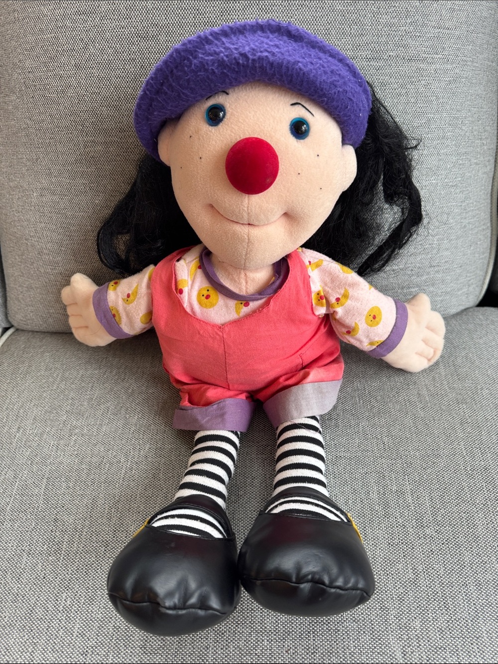 1995 The Big Comfy Couch Loonette 20” Large Plush Doll (Commonwealth) FLAWED